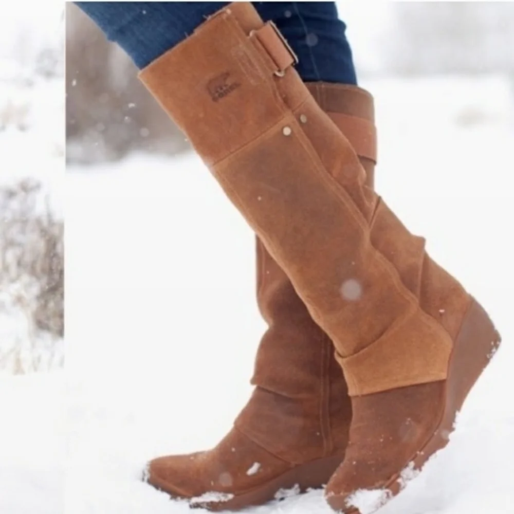 Sorel Toronto Suede Wedge Waterproof Tall Boot Elk